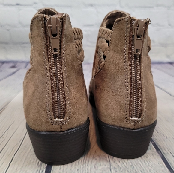 ALTAR'D STATE | braided strappy heel zip western boho ankle boot bootie - Picture 7 of 10